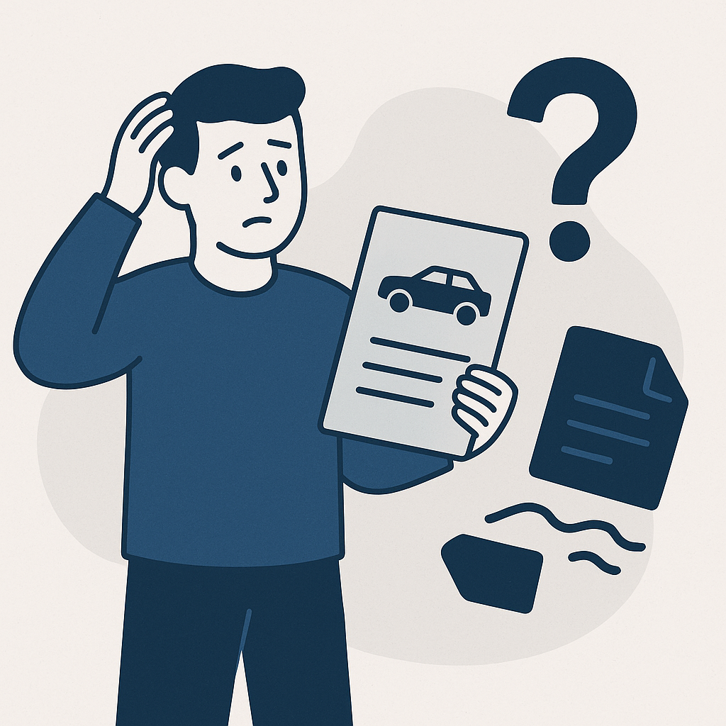Illustration : Que faire si la carte grise est perdue pendant le processus de changement de propriétaire de carte grise ?