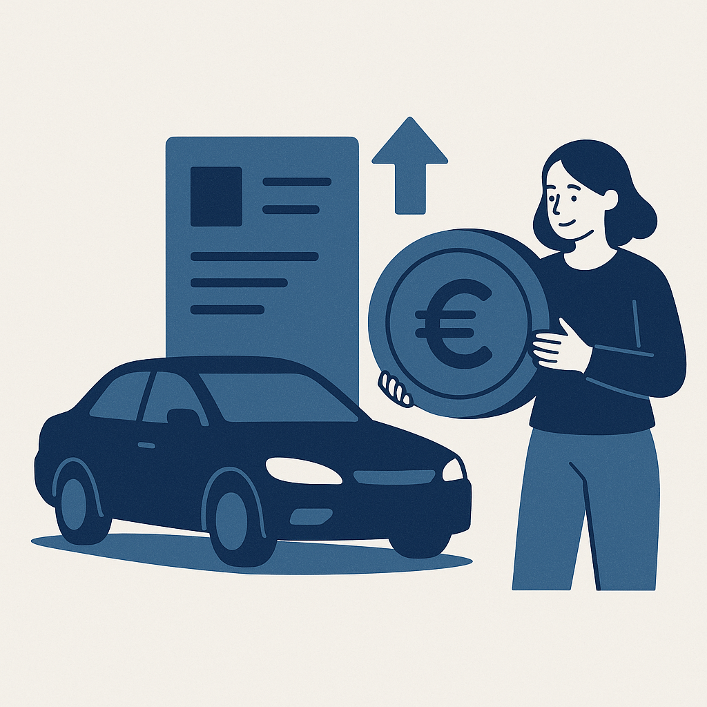 Illustration : Les avantages financiers du changement de propriétaire sur une carte grise en ligne