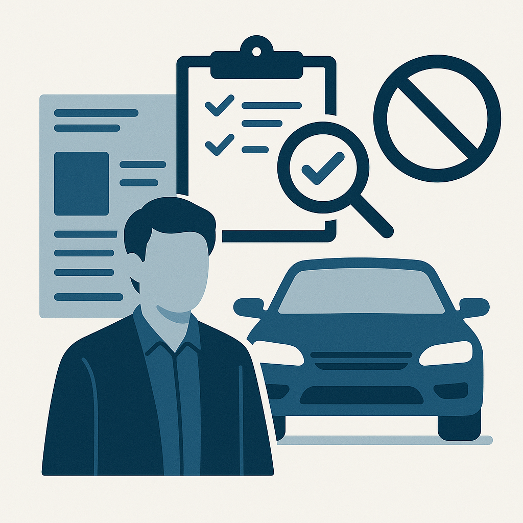 Illustration : Les exceptions au contrôle technique après un changement de propriétaire sur une carte grise