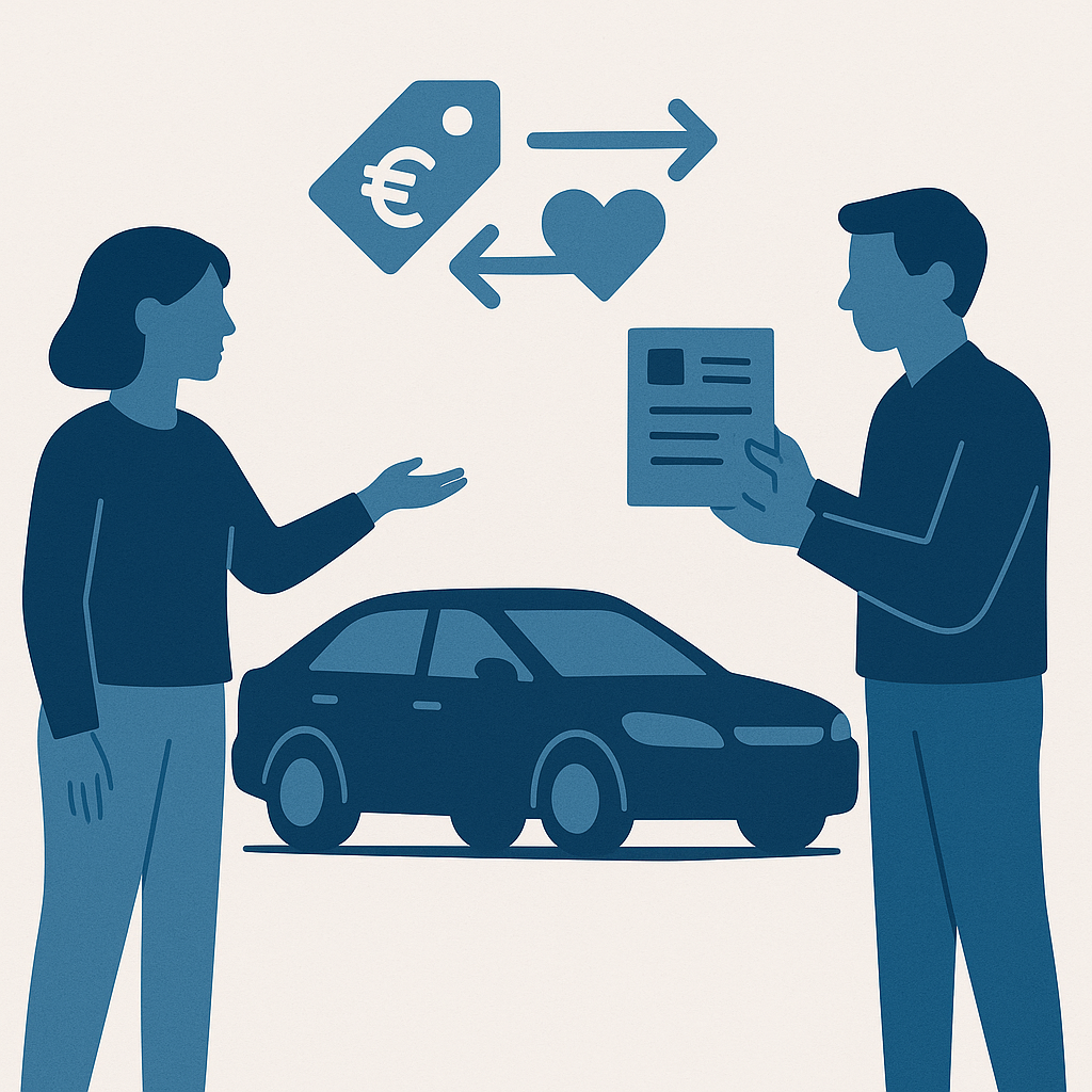 Illustration : Enregistrement de cession (vente ou donation de véhicule)