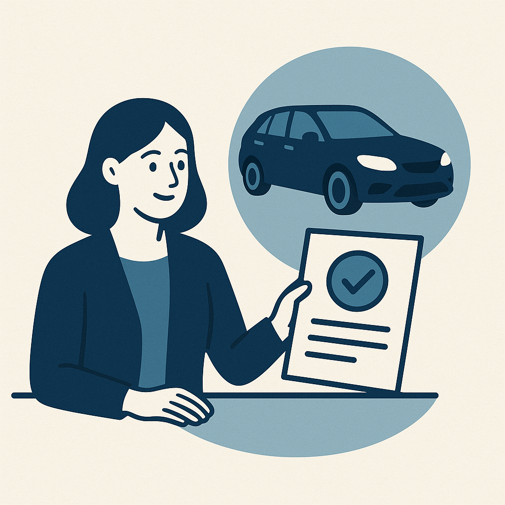Illustration : Certificat de non-gage pour les véhicules d’occasion