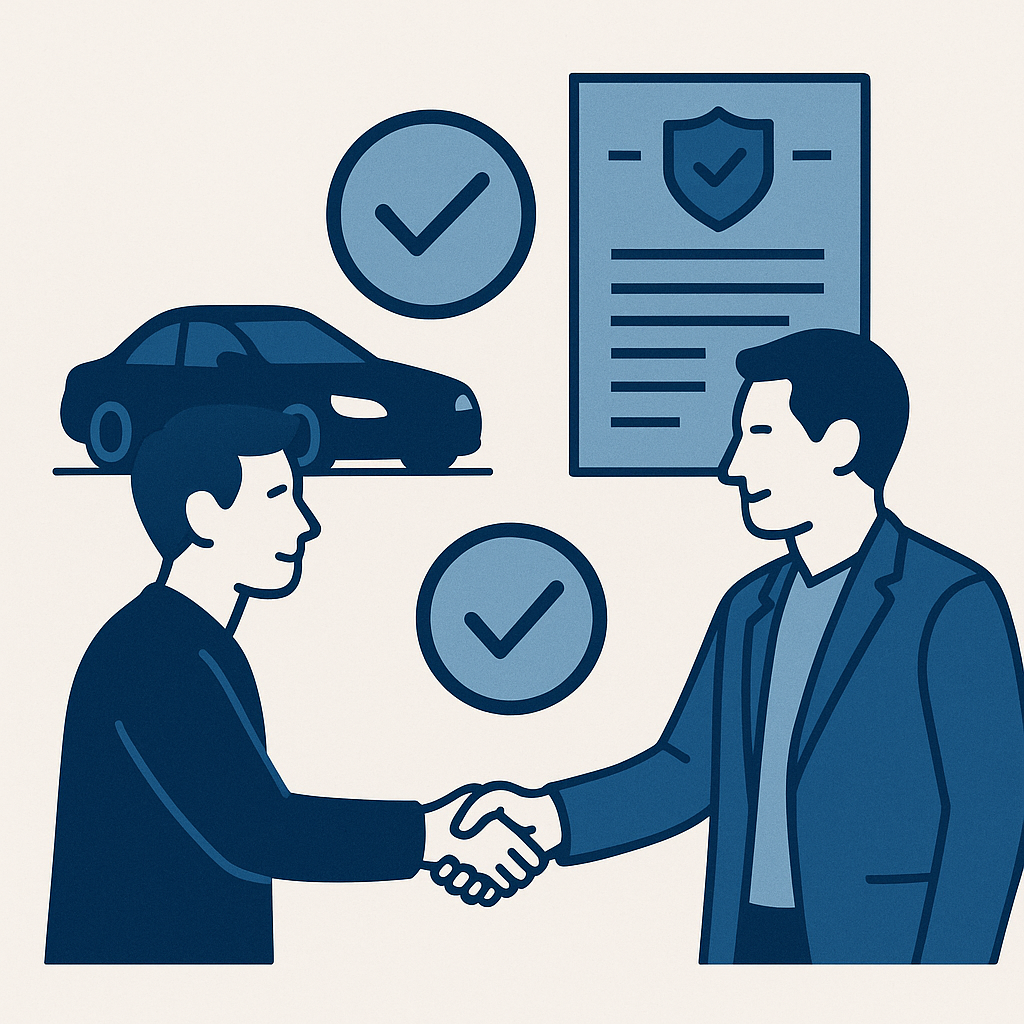 Illustration : Assurer la bonne foi de l'acheteur et du vendeur avant le changement de propriétaire de carte grise