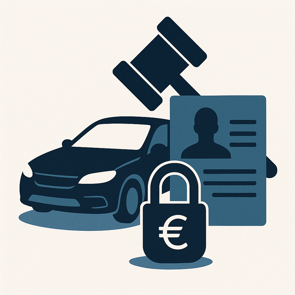 Illustration : Qu'est-ce qu'un gage et comment cela affecte-t-il le processus de changement de propriétaire sur une carte grise ?