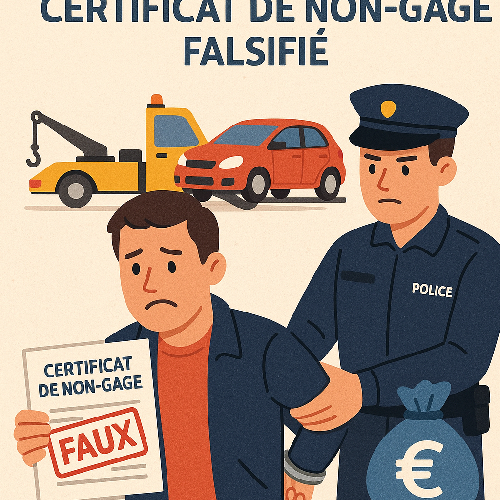 Conséquences d'un certificat de non-gage falsifié sur l'achat d'un véhicule