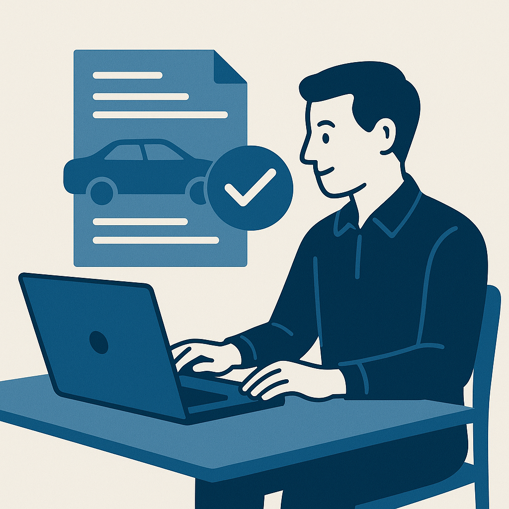 Illustration : Le guide de la carte grise en ligne