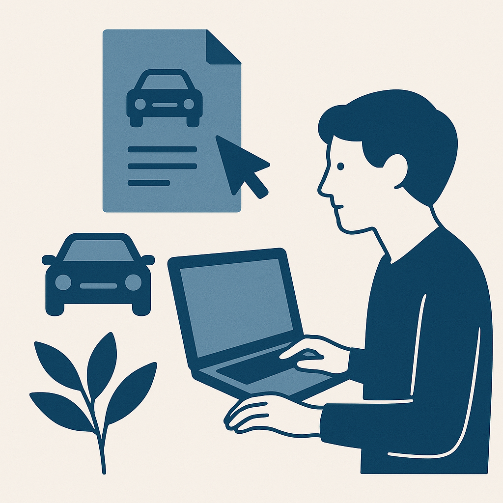 Illustration : Est-il possible de faire une demande de duplicata de carte grise en ligne ?