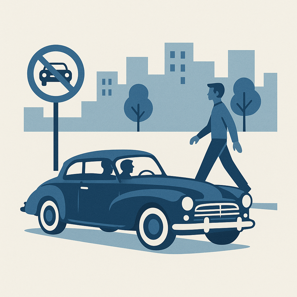 Illustration : Peut-on circuler librement en ville avec un véhicule de collection ?