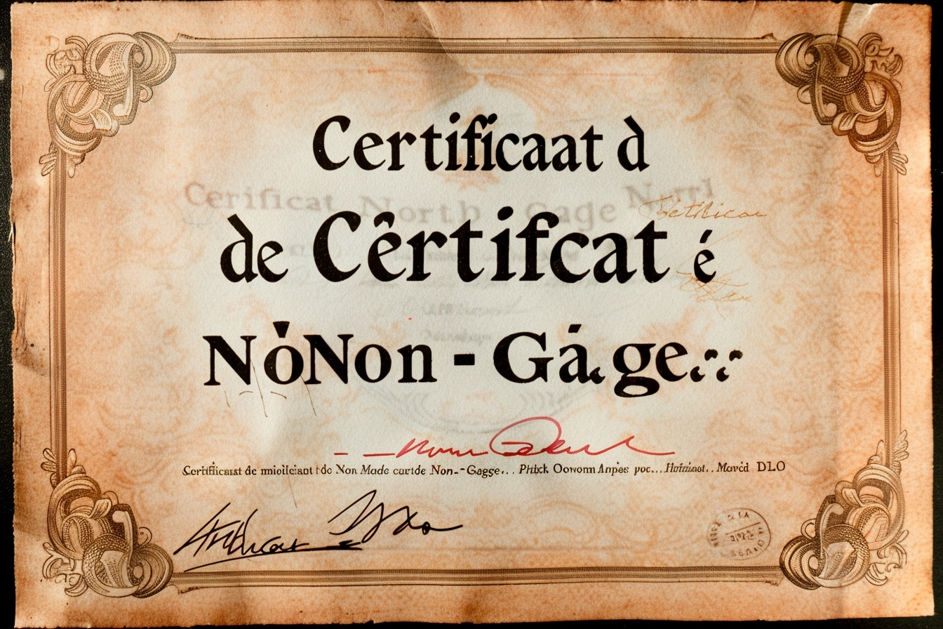 Qu’est-ce qui pourrait empêcher l’émission d’un certificat de non-gage ?